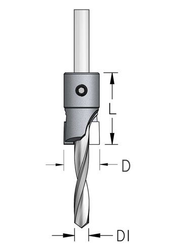 Carbide Tipped Counterbore-Round Shank