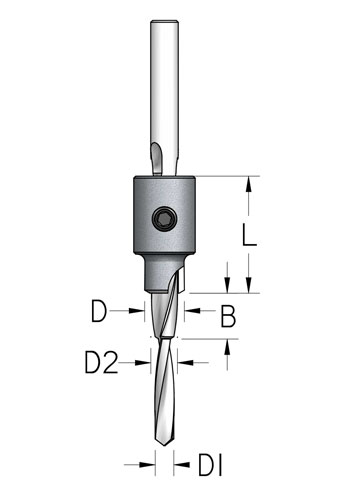 3 Step Drill Bits for Connecting Screws (MDF)