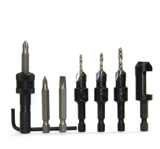 Countersink and Plug, 7 pcs set