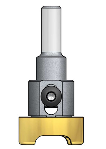 Countersink with stop-metal stopper with round shank