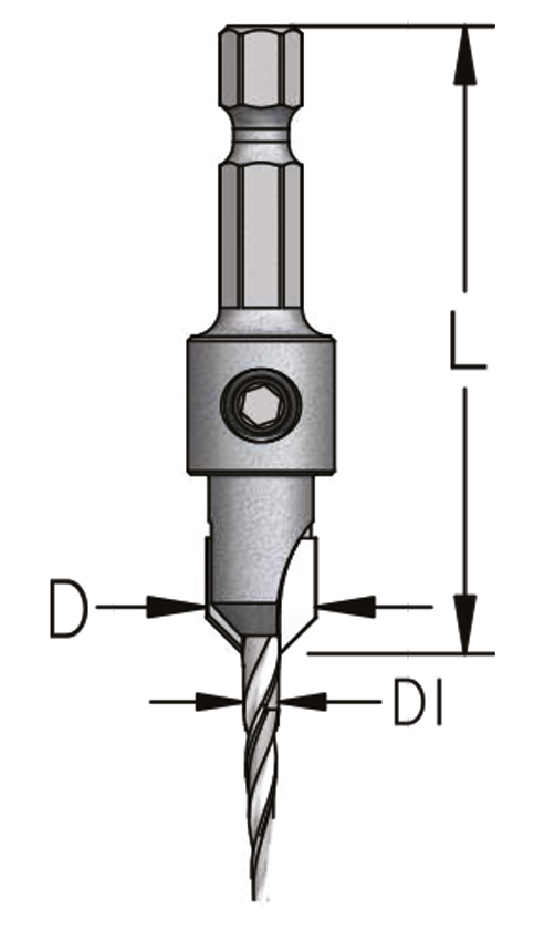 TCT Countersink for Quick-Change
